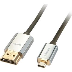Kabel Lindy HDMI Micro - HDMI 3m srebrny (41678)