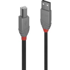 Kabel USB Lindy USB-A - USB-B 5 m Czarny (36675)