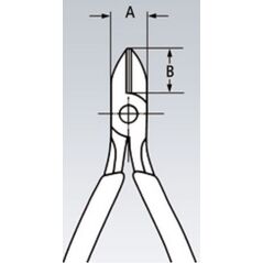Knipex Obcinaczki boczne precyzyjne 0,3-1,3mm dł.115mm Cu (77 32 115)