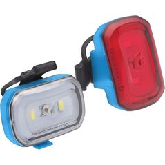 Blackburn Zestaw lampki Click USB przód 60 lumenów, tył 20 lumenów niebieskie