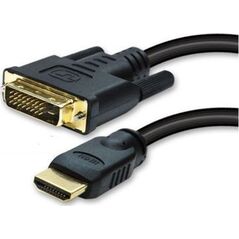 Kabel HDMI - DVI-D 1.2m czarny (77482)