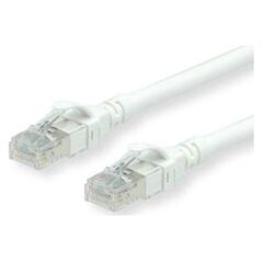 Roline ROLINE - Patch- Cable - RJ- 45 (M) to RJ- 45 (M) - 1 m - SFTP, PiMF - CAT 6 - halogen free, shaped, stranded - white (21.15.2661)