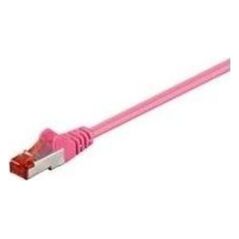 Goobay Kabel sieciowy - RJ-45 (M) - 50 cm - PiMf - CAT 6 - Magenta (93433)