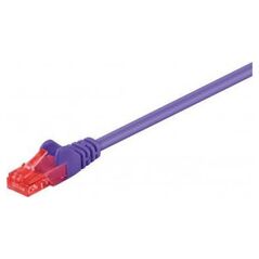 Goobay Wentronic goobay - Network cable - RJ- 45 (M) to RJ- 45 (M) - 10,0m - UTP - CAT 6 - shaped, without Haken - violet (95266- GB)