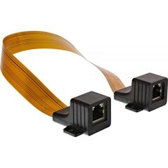 InLine InLine® Patch Cable Window Feedthrough, 2x RJ45 Jack, unshielded, 0.3m (69991I)