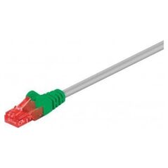 Goobay Wentronic Goobay CAT 6 Crossover- Patch Cable, U/UTP, gray, green, gray- green, 2 m - CCA coppergemisch Material (68474)
