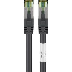 Goobay Goobay CAT 8.1 patch cable, S / FTP (PiMF), black, 1 m - LSZH halogen-free, copper AWG 24 (66721)