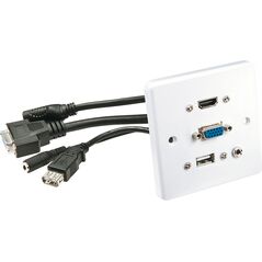 Lindy Lindy 60220 Moduł ścienny VGA / HDMI / USB 3.5mm jack stereo