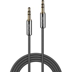 Kabel Lindy Jack 3.5mm - Jack 3.5mm 1m srebrny (35321)