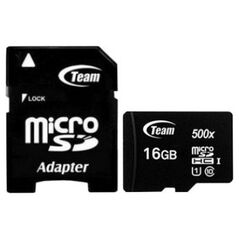 Karta TeamGroup 500x MicroSDHC 16 GB Class 10 UHS-I  (TUSDH16GCL10U03)