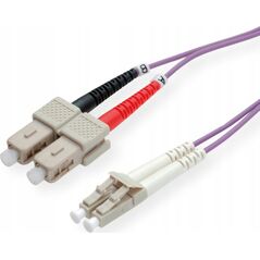Roline ROLINE LWL- Cable 50/125µm OM4, LC/SC, violet 0,5m (21.15.8760)
