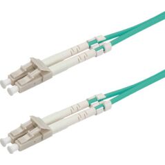Roline ROLINE - Fiber optic cable - LC Multi- Mode (M) - LC Multi- Mode (M) - 20 m - glass fiber - 50/125 Micrometer - OM3 - halogen free - turquoise (21.15.8830)