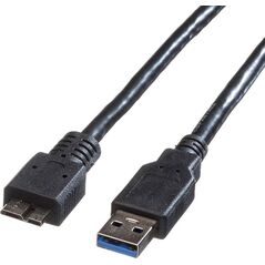 Kabel USB Roline USB-A - 3 m Czarny (JAB-2198245)