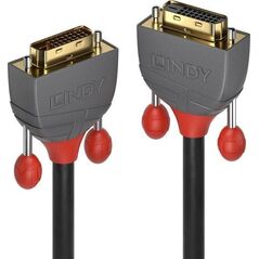 Kabel Lindy DVI-D - DVI-D 2m szary (36232)