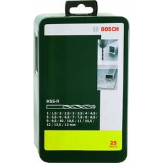Wiertło Bosch do metalu HSS walcowe 1,5 mm 2,5 mm 3,5 mm 4,5 mm 8,5 mm 11,5 mm 5,5 mm 6,5 mm 7,5 mm 10,5 mm 12,5 mm 9,5 mm 3 mm 4 mm 5 mm 6 mm 8 mm 1 mm 10 mm 12 mm 13 mm 2 mm 11 mm 7 mm 9 mmmm zestaw (2607019446)