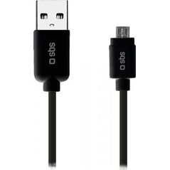 Kabel USB SBS Mobile USB-A - microUSB 1 m Czarny (LTHL200)