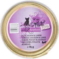 Catz Finefood Filety N.411 Indyk/Kurczak/Jagnięcina tacka 85g