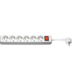 Listwa zasilająca MicroConnect 6 gniazd 10 m biała (GRU00610W)