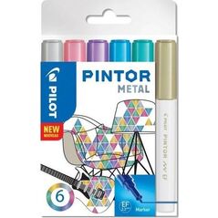Pilot Marker permanentny Pintor 6 kolorów