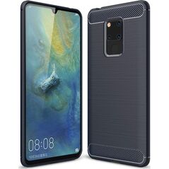 Hurtel Carbon Case elastyczne etui pokrowiec Huawei Mate 20 niebieski uniwersalny