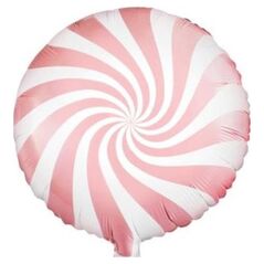 Party Deco Balon foliowy Yummy Cukierek, jasny różowy, 45cm uniwersalny