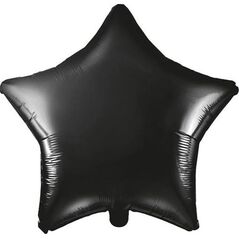 Party Deco Balon foliowy Gwiazdka, czarny, 48cm uniwersalny