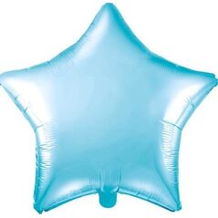 Party Deco Balon foliowy Gwiazdka, błękitny, 48cm uniwersalny