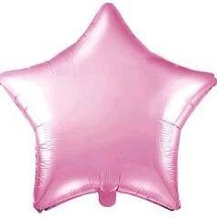 Party Deco Balon foliowy Gwiazdka, jasny różowy, 48cm uniwersalny