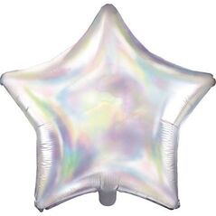 Party Deco Balon foliowy gwiazdka, opalizujący, 48cm uniwersalny