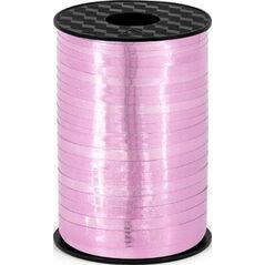 Party Deco Wstążka plastikowa metalizowana różowa, 5 mm uniwersalny