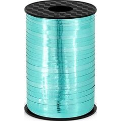 Party Deco Wstążka plastikowa metalizowana turkusowa, 5 mm uniwersalny