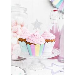 Party Deco Topper Gwiazdki, 11,5 cm, 6 szt. uniwersalny