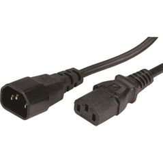 Kabel zasilający Roline przedłużacz C14 / C13 1.8m
