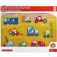 Hape Drewniana układanka pojazdy budowlane (GXP-704186)