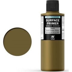 Vallejo IJA-Tsuchi-Kusa-IRO Earth Green (early) 200 ml. Podkład Akrylowy Vallejo Surface Primer uniwersalny