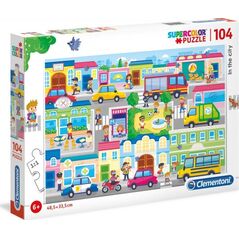 Clementoni Puzzle 104 elementy Super Kolor - W mieście