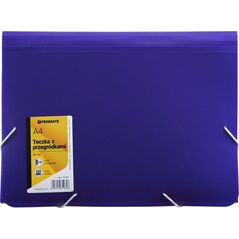 Penmate Teczka z przegródkami A4 PP-104 fioletowa (315717)