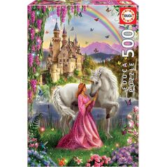 Educa Puzzle 500 elementów Wróżka i jednorożec