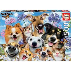 Educa Puzzle 500 elementów Zabawa, Słoneczne selfie