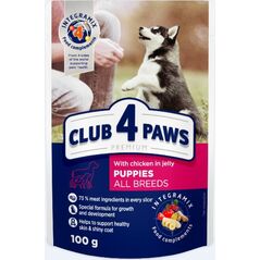 Club 4 Paws Club 4 Paws karma dla szczeniąt (20+4) 100g Kurczak w galarecie