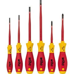 Wiha zestaw wkrętaków SoftFinish electric slimFix płaski, Phillips, 6 częściowy (38362)