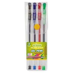 Cricco Długopisy żelowe 4 kolory