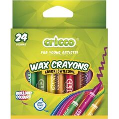 Cricco Kredki świecowe 24 kolory CRICCO