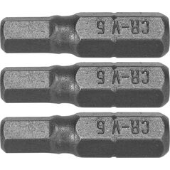 Dedra Końcówki wkrętakowe Hex H5x25mm, 3szt blister (18A04H50-03)