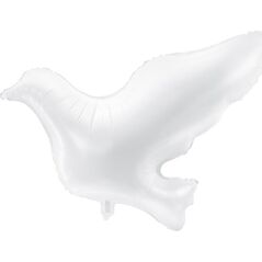 Party Deco Balon fiolowy, gołąbek, biały, 77x66 cm uniwersalny