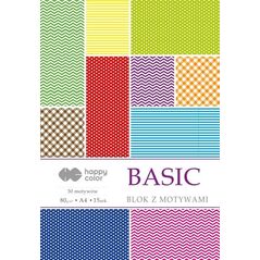 Happy Color Blok z motywami Basic A4/15ark HAPPY COLOR