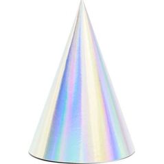 Party Deco Czapeczki imprezowe, opalizujące, 17 cm, 6 szt. uniwersalny