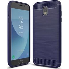 CASE ETUI CARBON LUX NIEBIESKI SAMSUNG GALAXY A6 PLUS 2018 standard