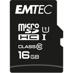 Karta Emtec Elite Gold MicroSDHC 16 GB Class 10 UHS-I/U1  (ECMSDM16GHC10GP)