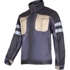 Lahti Pro Bluza Szaro-czarno-beżowa z Pasami Odblaskowymi L (L4040803)